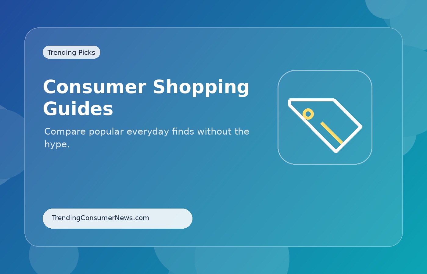 Consumer shopping guides illustration